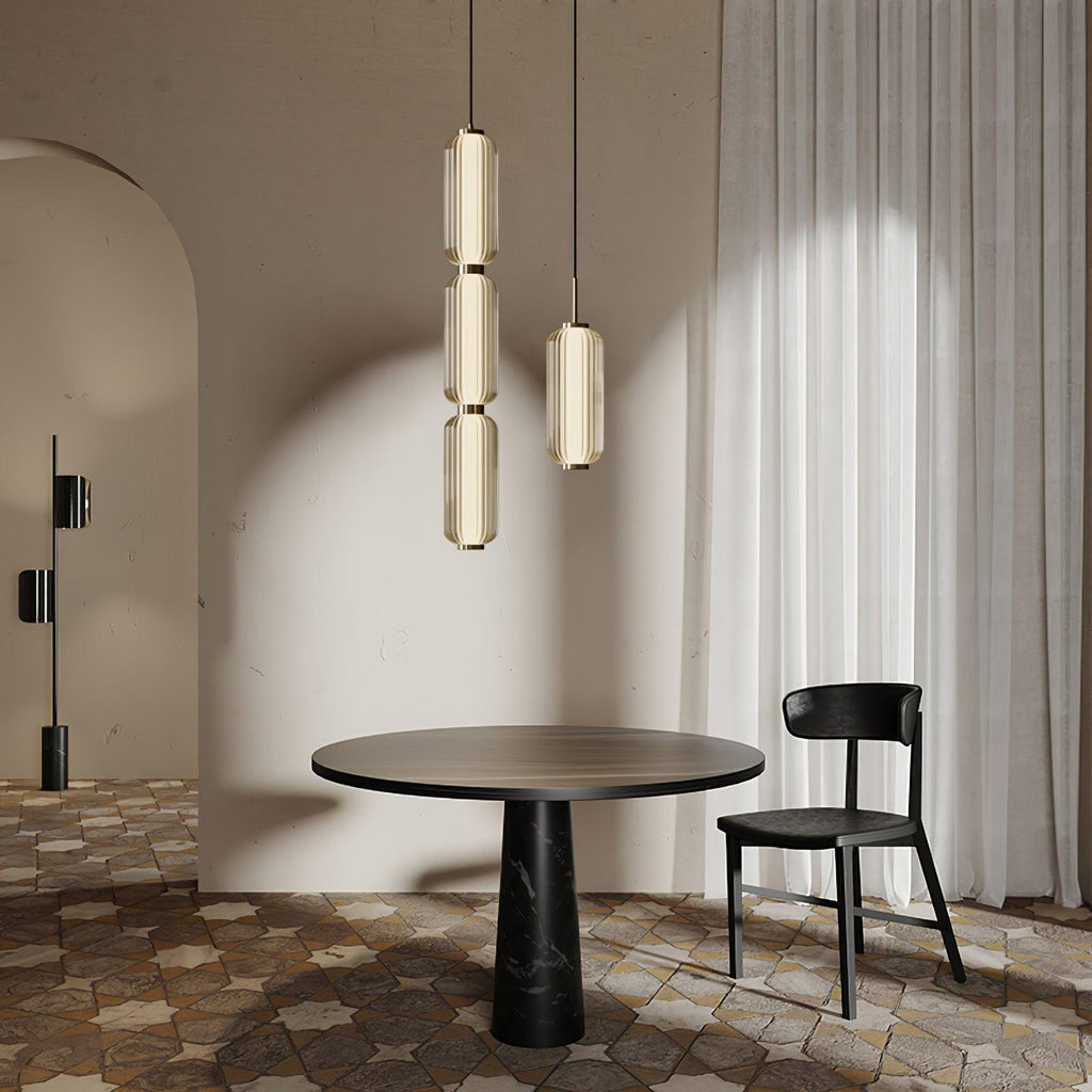 Cylindra Moderno Vetro Lampada a Sospensione