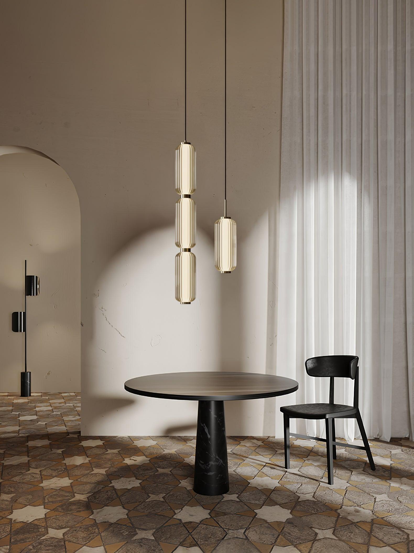 Cylindra Moderno Vetro Lampada a Sospensione