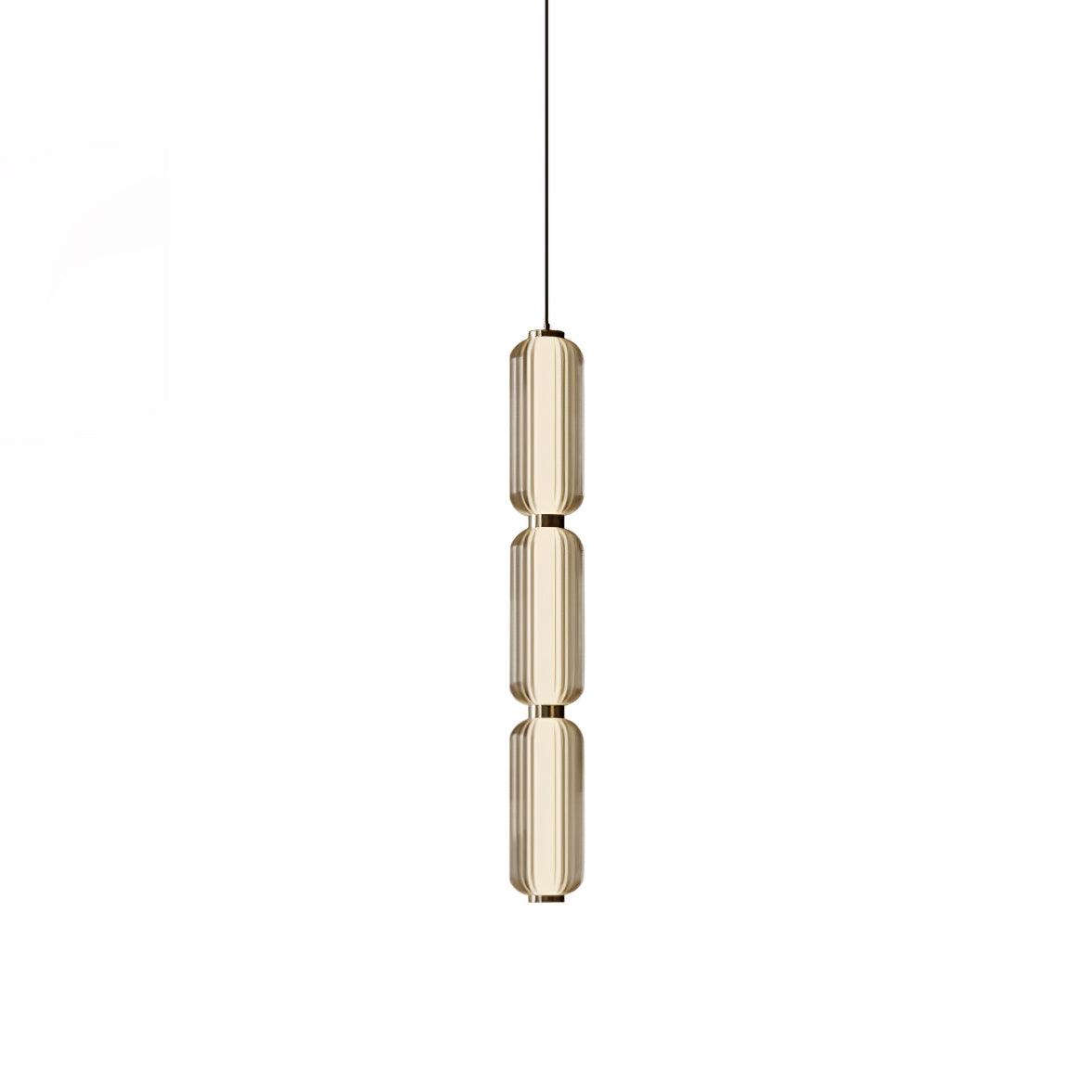 Cylindra Moderno Vetro Lampada a Sospensione