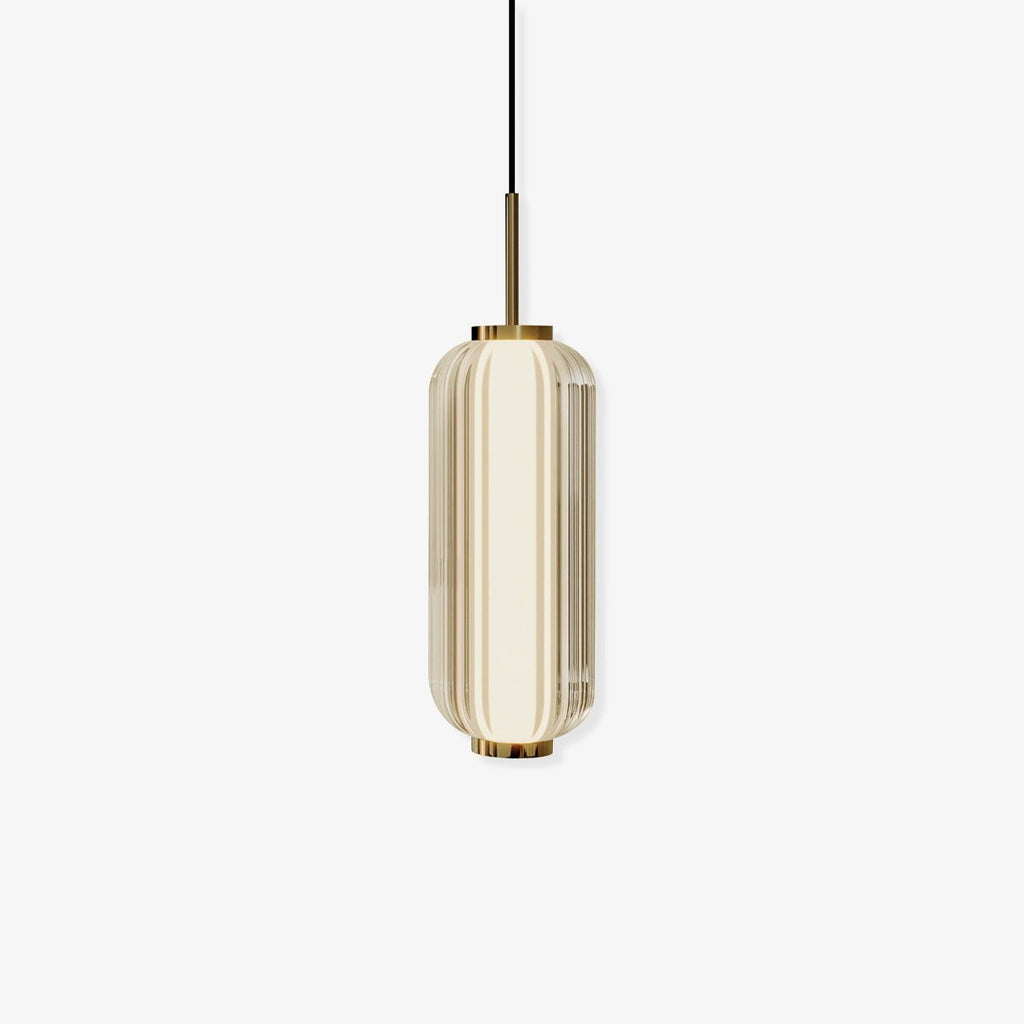 Cylindra Moderno Vetro Lampada a Sospensione