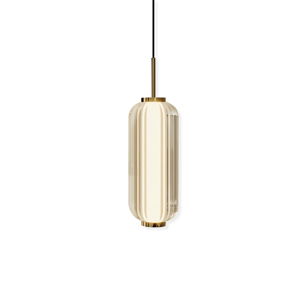 Cylindra Moderno Vetro Lampada a Sospensione