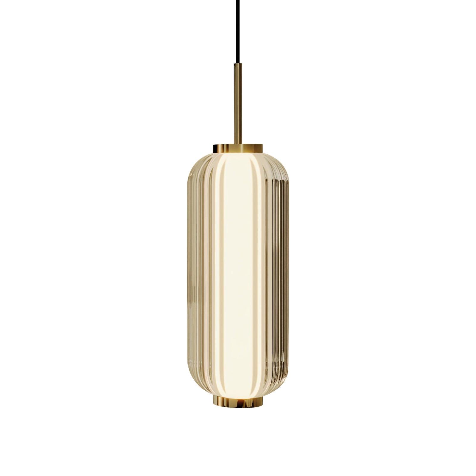 Cylindra Moderno Vetro Lampada a Sospensione