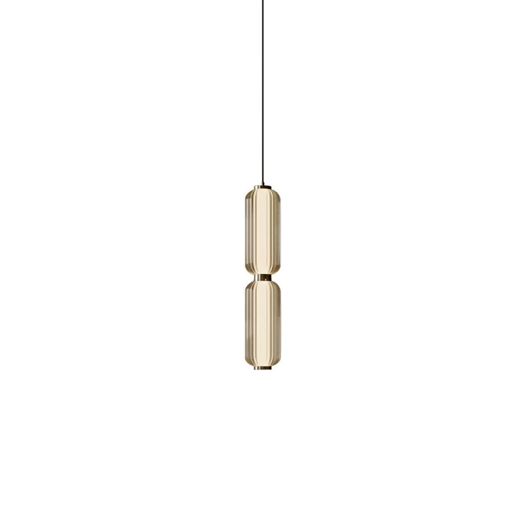 Cylindra Moderno Vetro Lampada a Sospensione
