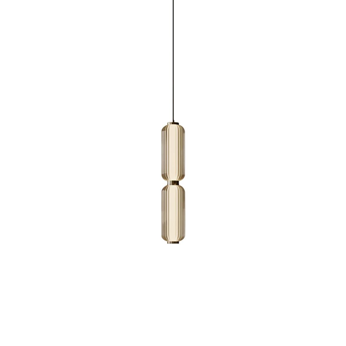 Cylindra Moderno Vetro Lampada a Sospensione