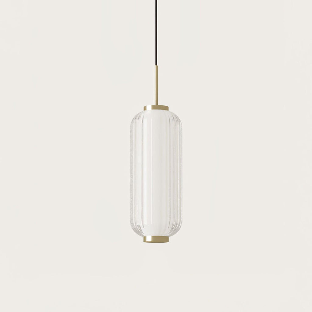 Cylindra Moderno Vetro Lampada a Sospensione