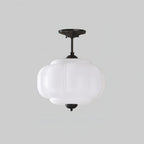 Eldio Luce a Soffitto Semifluida in Vetro Verde