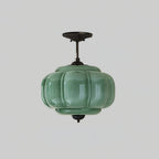 Eldio Luce a Soffitto Semifluida in Vetro Verde