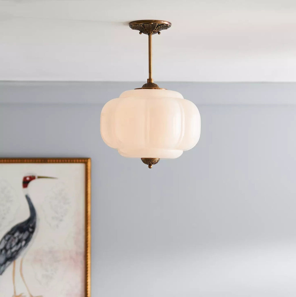 Eldio Luce a Soffitto Semifluida in Vetro Verde