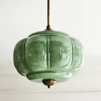 Eldio Luce a Soffitto Semifluida in Vetro Verde
