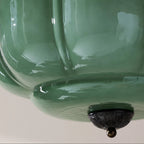 Eldio Luce a Soffitto Semifluida in Vetro Verde