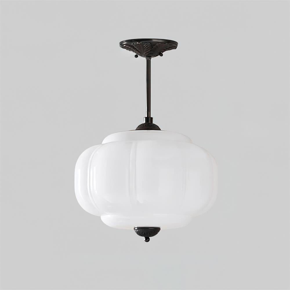 Eldio Luce a Soffitto Semifluida in Vetro Verde