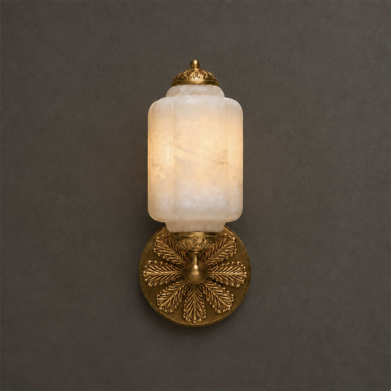 Applique da parete Eloise Scallop in Alabastro
