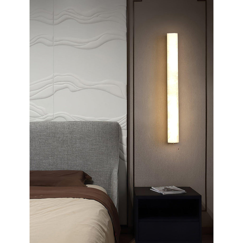 Lampada da Parete in Ottone e Alabastro