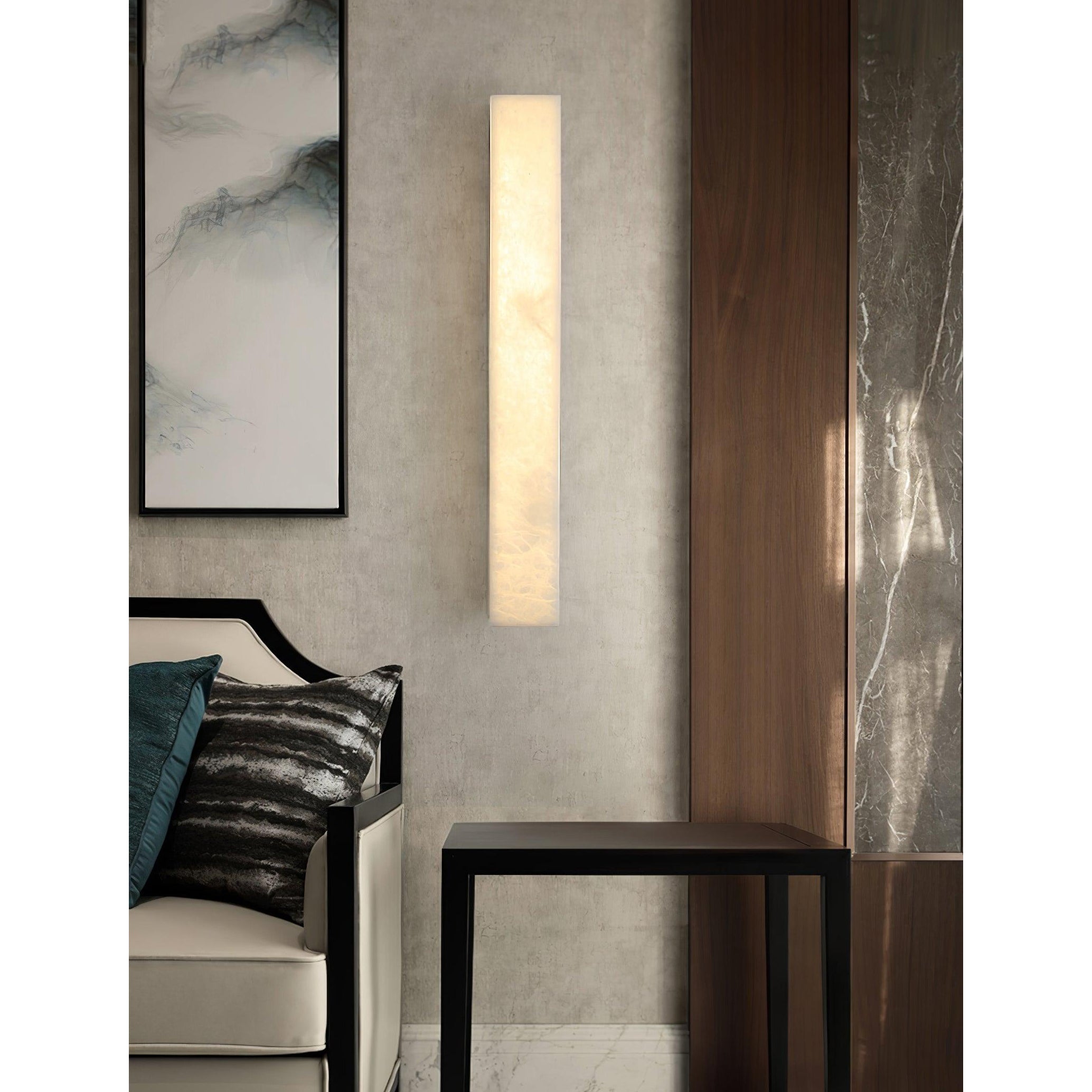 Lampada da Parete in Ottone e Alabastro