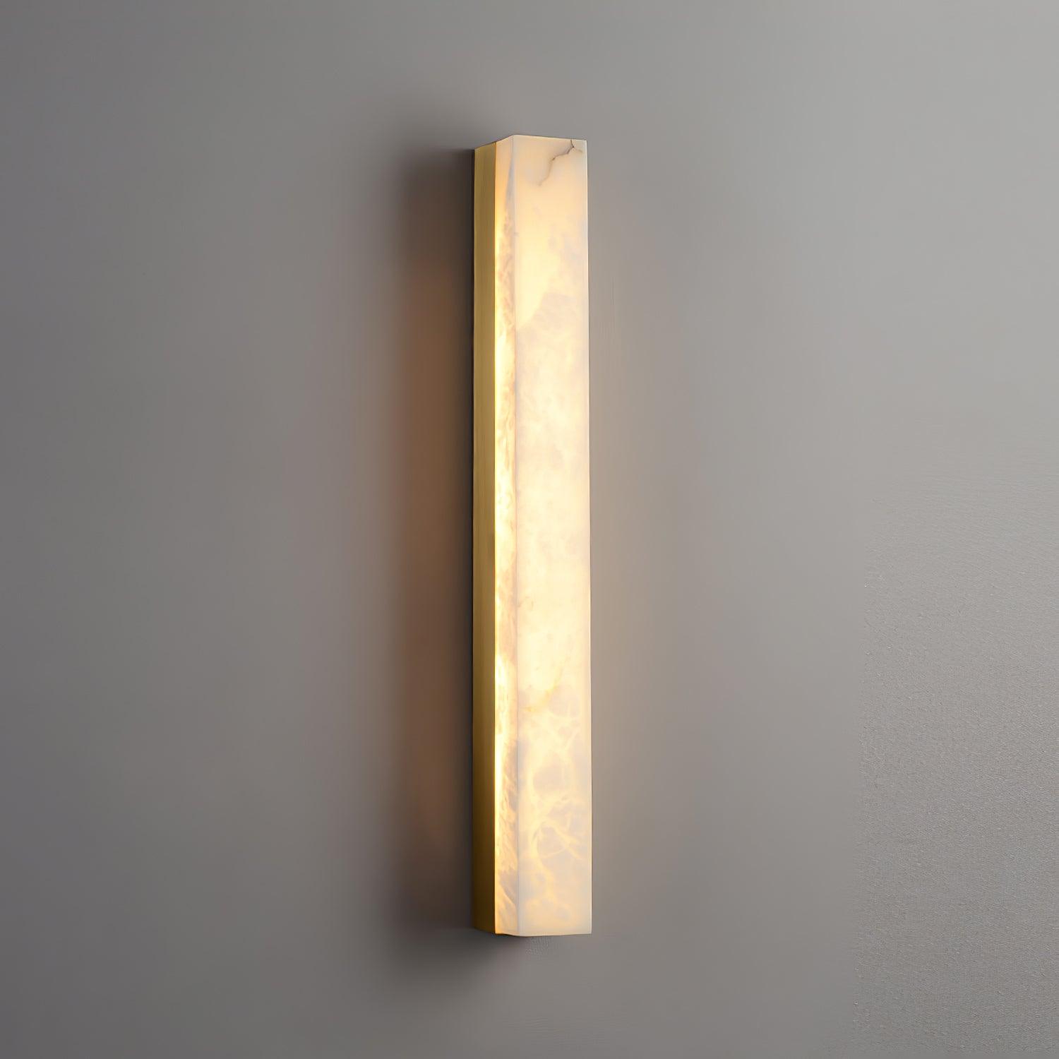 Lampada da Parete in Ottone e Alabastro