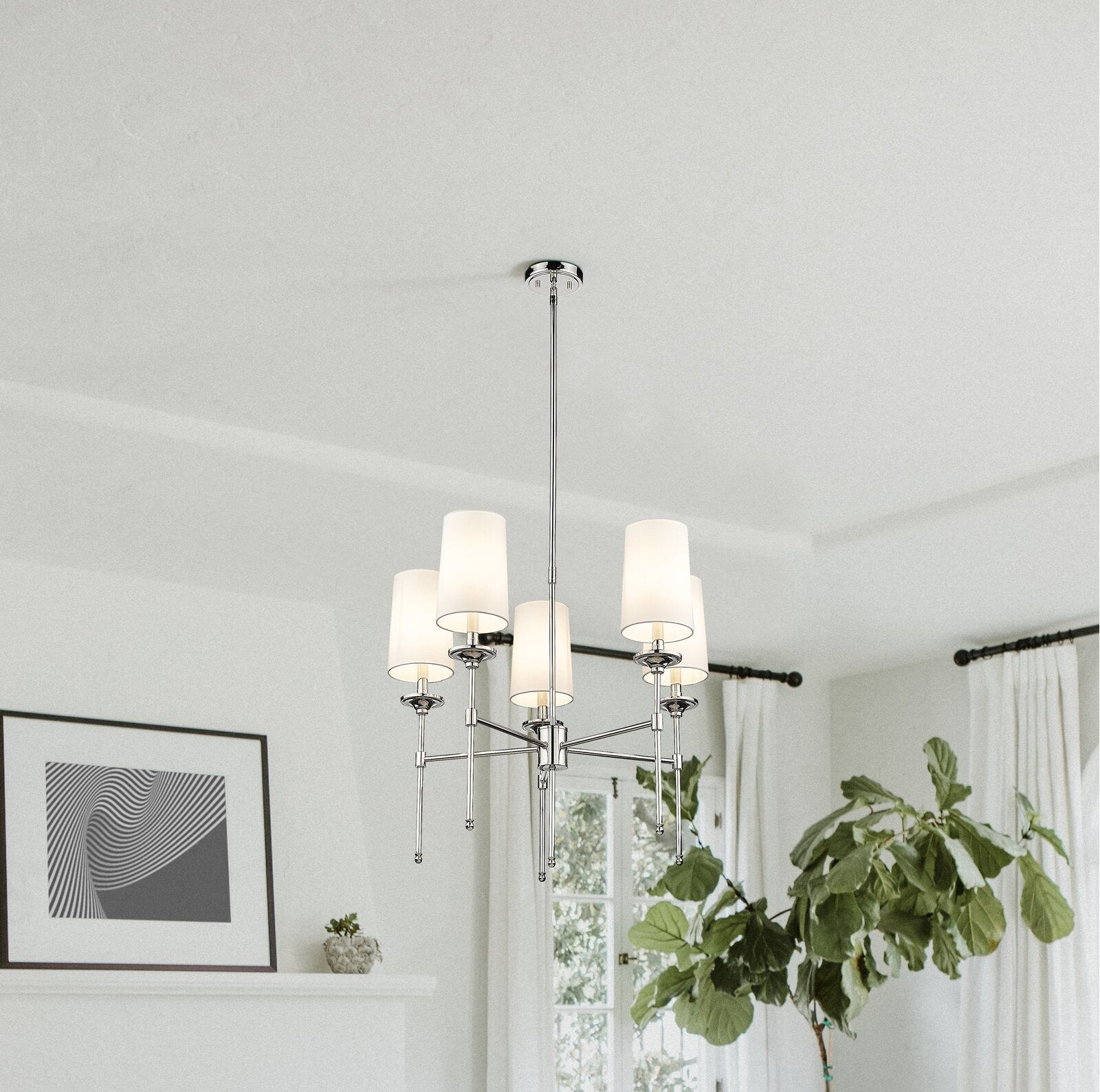 Lampadario Vintage Industriale in Ottone Armiriel