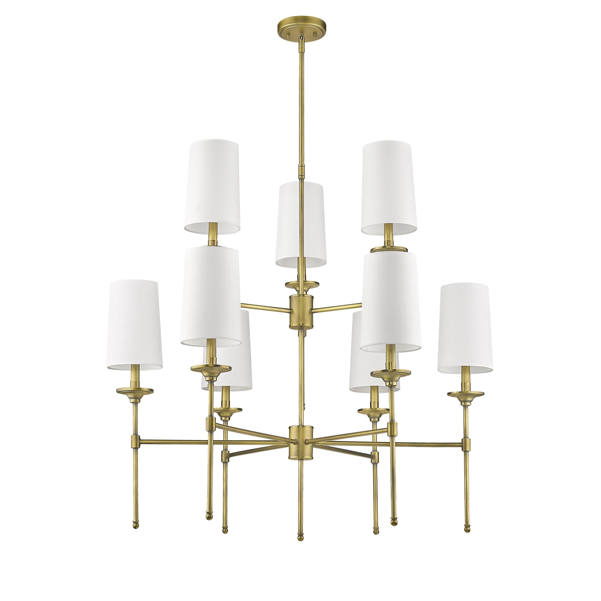 Lampadario Vintage Industriale in Ottone Armiriel