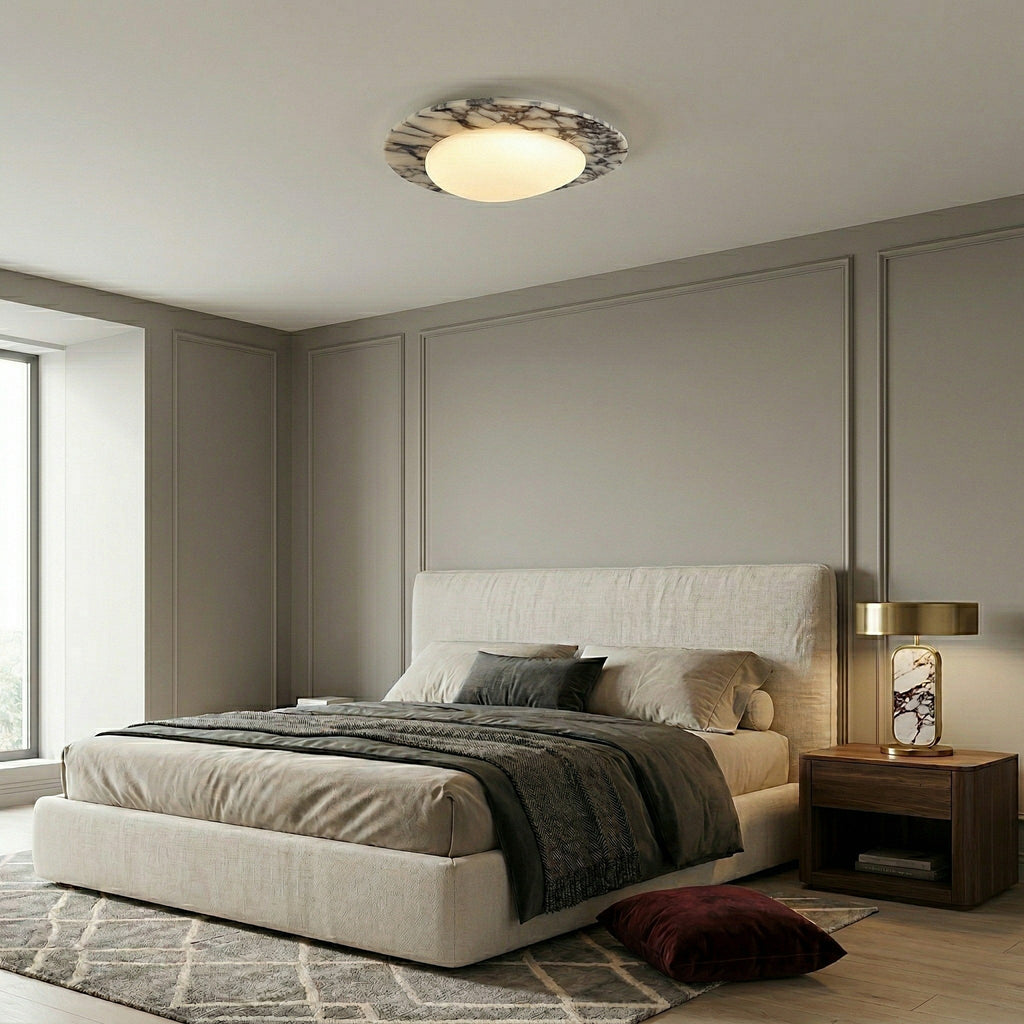 Lampada da soffitto Emma in marmo
