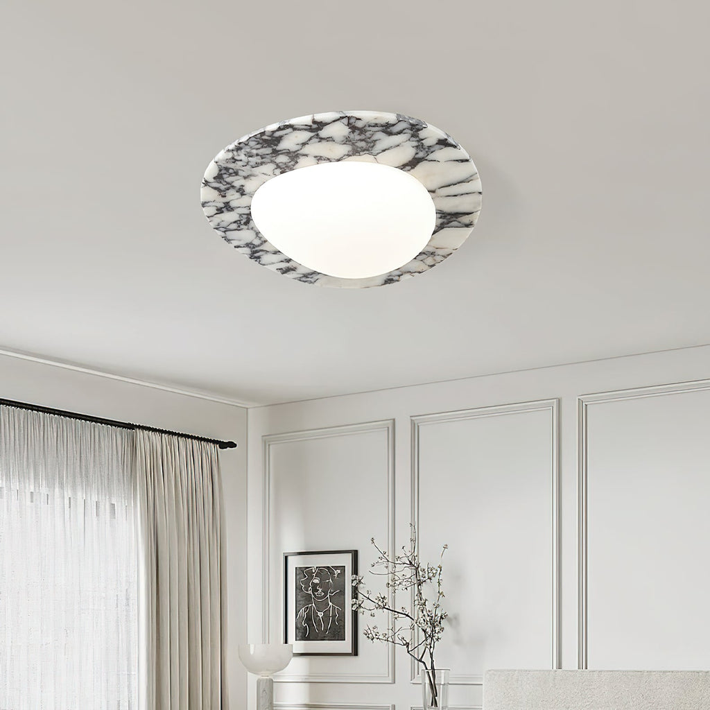 Lampada da soffitto Emma in marmo