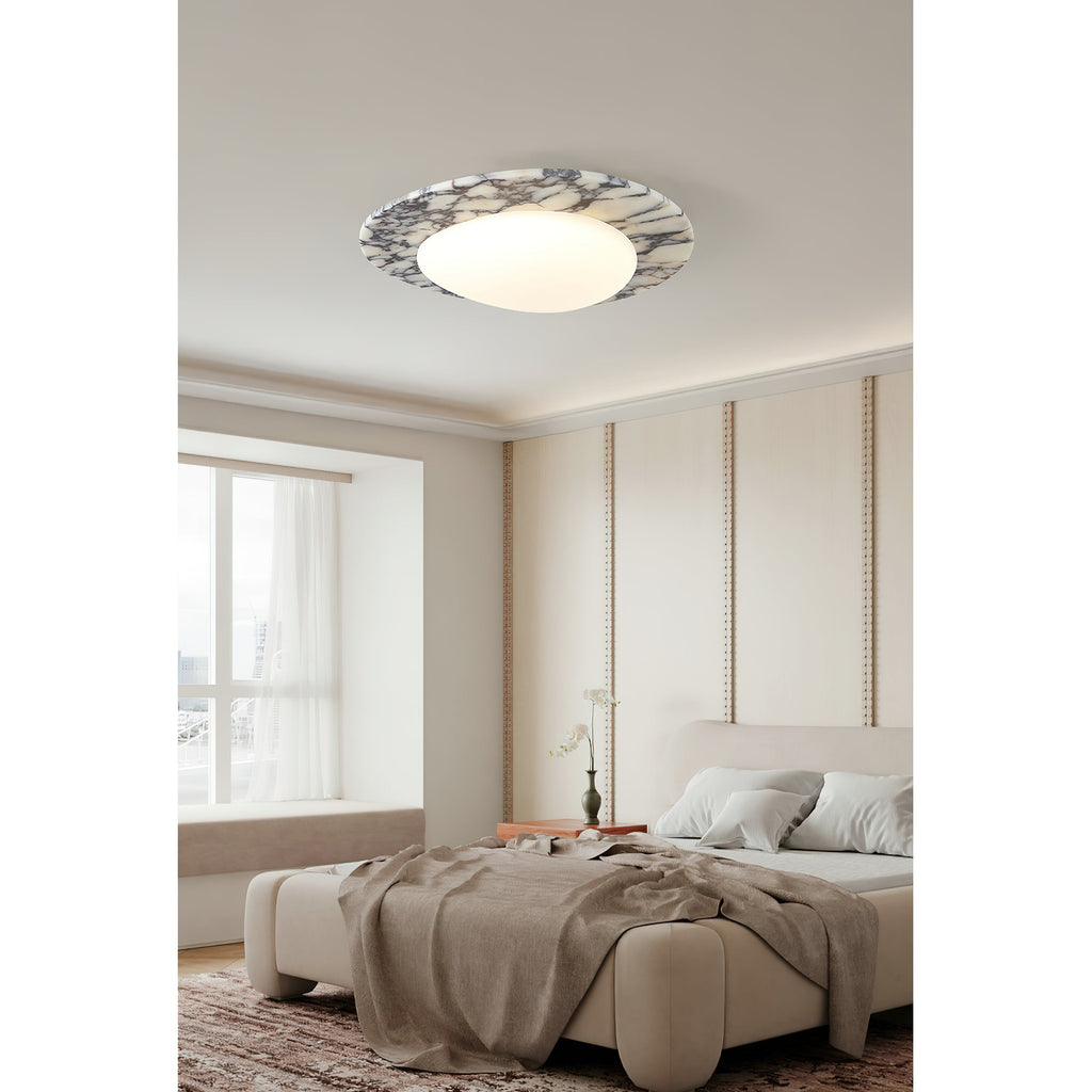 Lampada da soffitto Emma in marmo