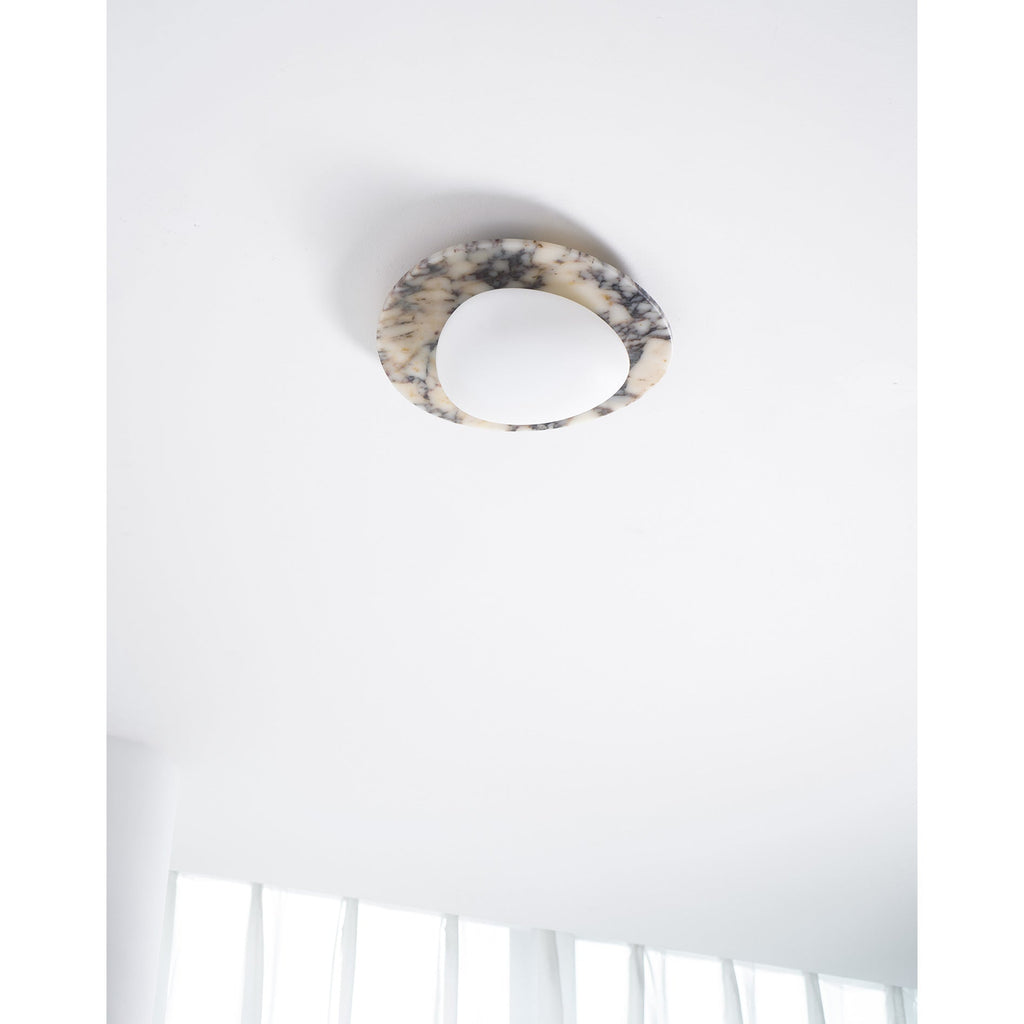 Lampada da soffitto Emma in marmo
