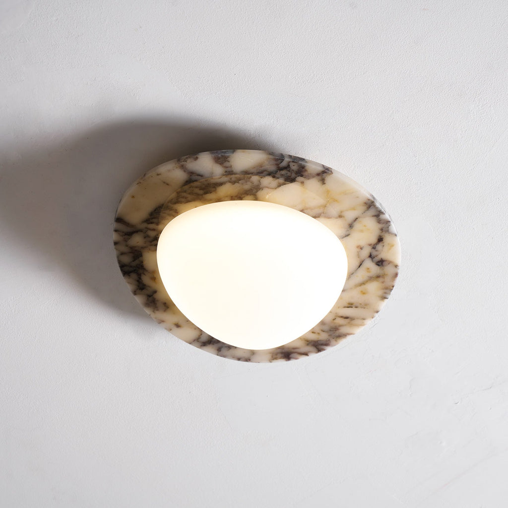 Lampada da soffitto Emma in marmo