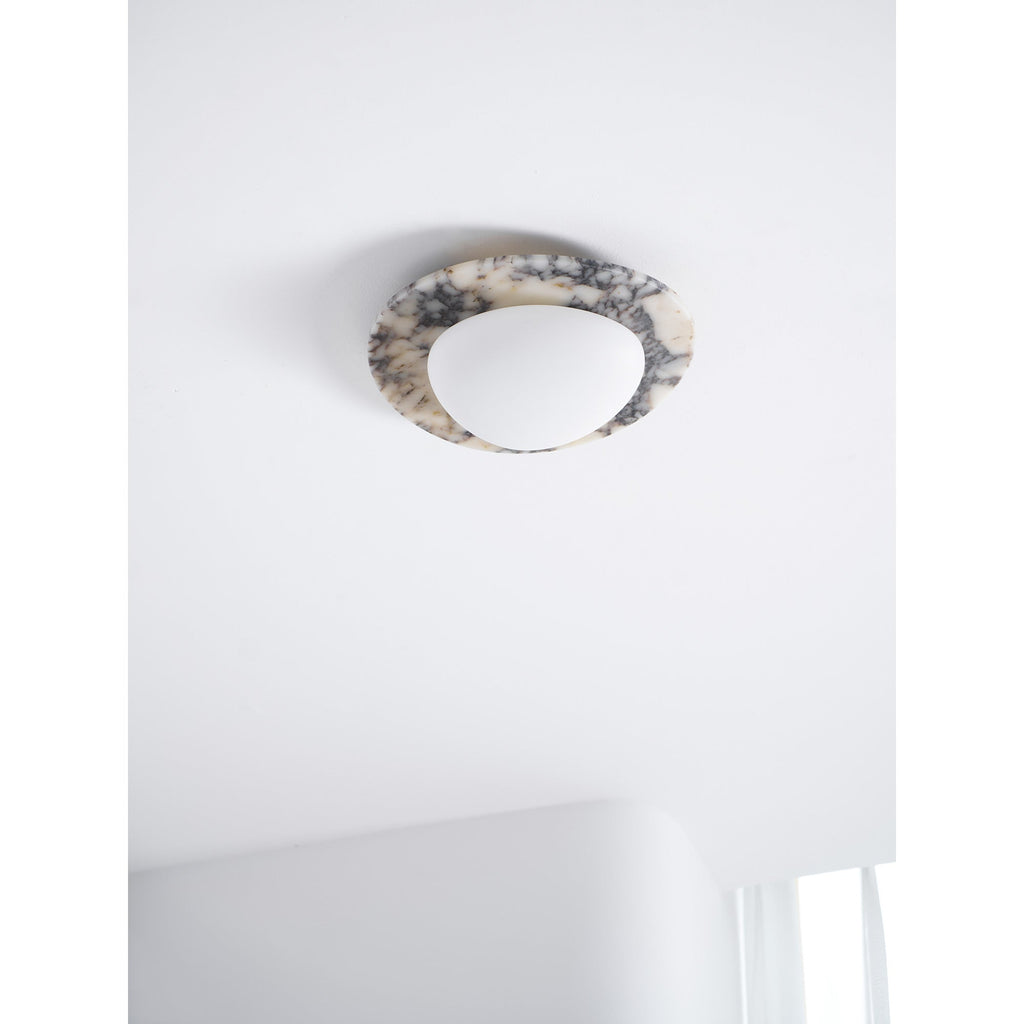 Lampada da soffitto Emma in marmo