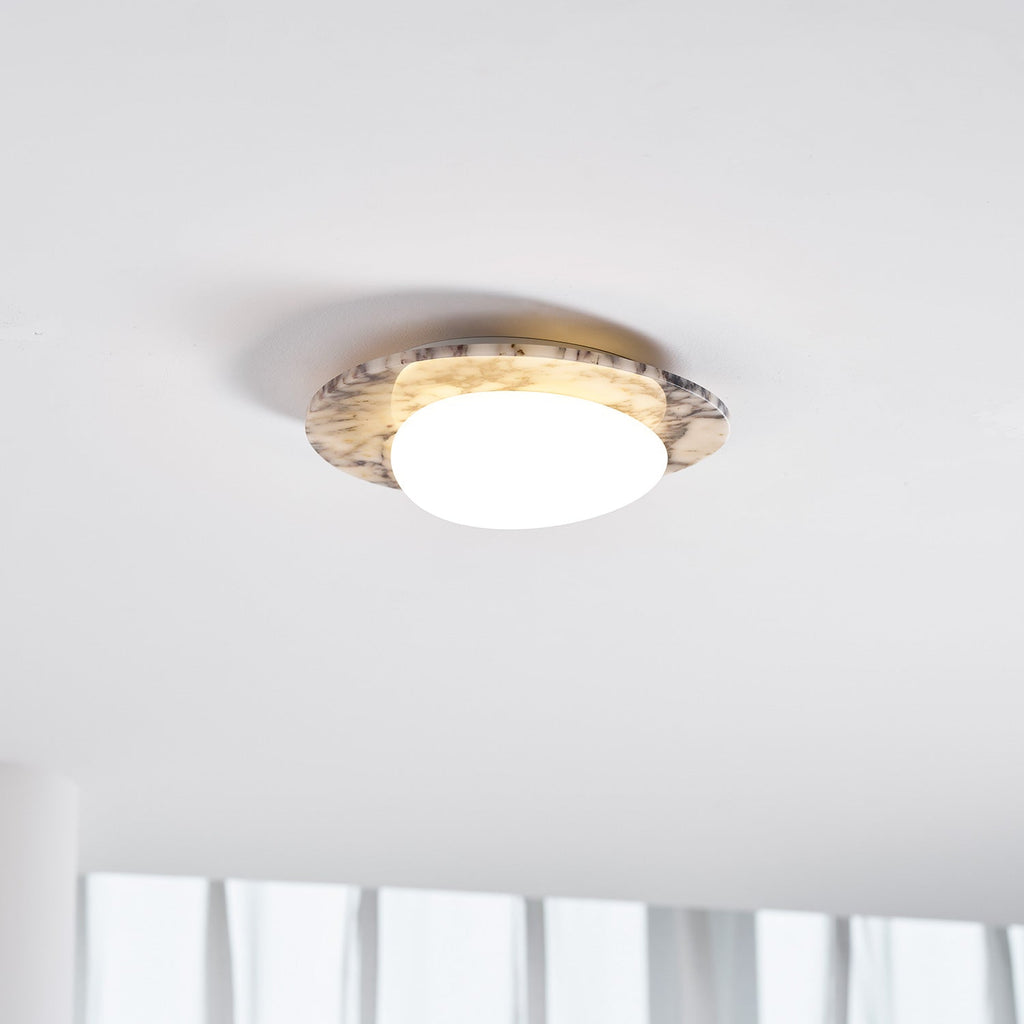 Lampada da soffitto Emma in marmo