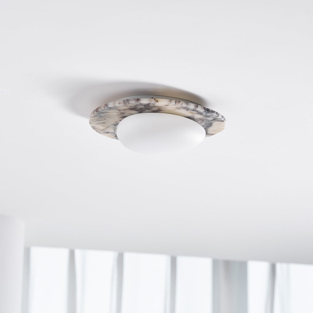 Lampada da soffitto Emma in marmo