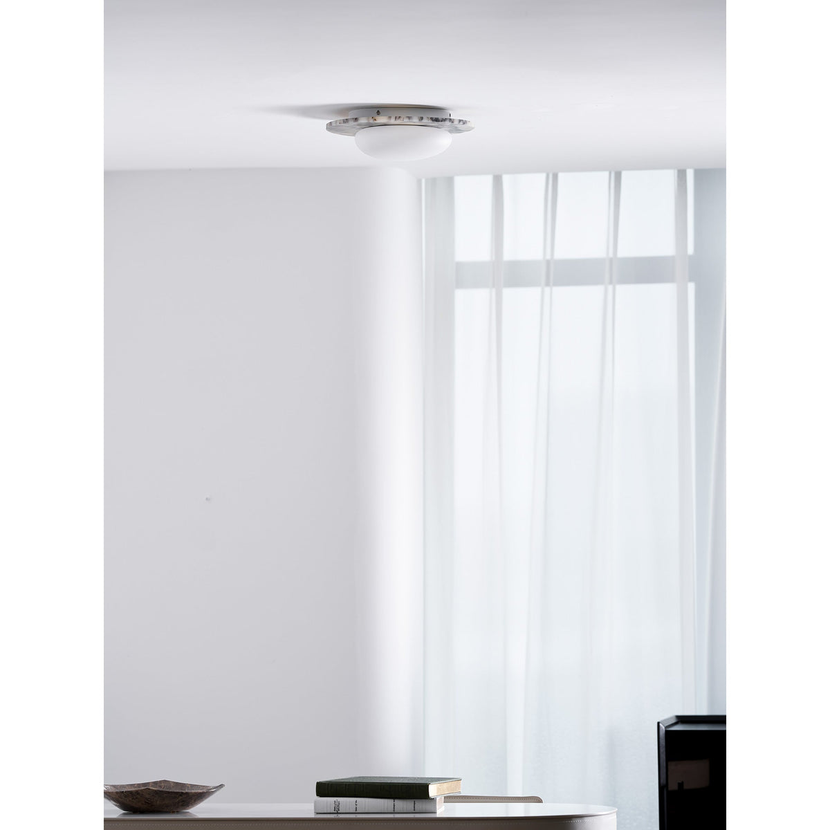 Lampada da soffitto Emma in marmo