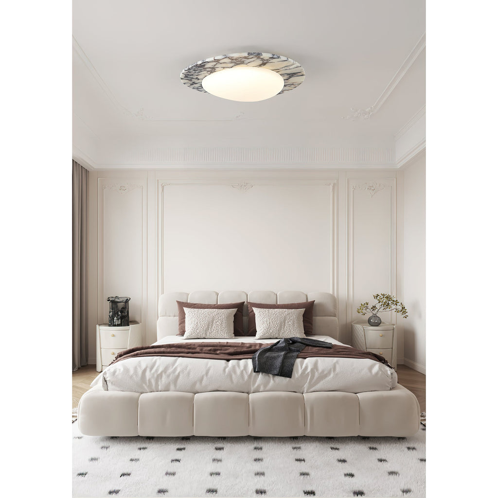 Lampada da soffitto Emma in marmo