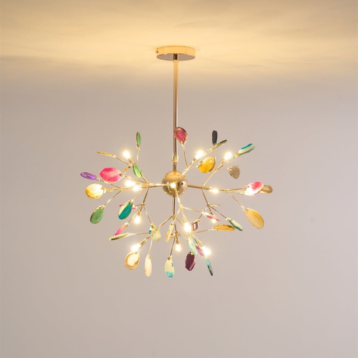Lampadario in Agata Flake