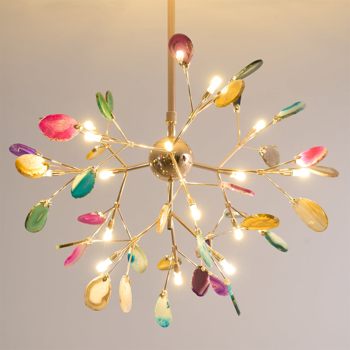 Lampadario in Agata Flake