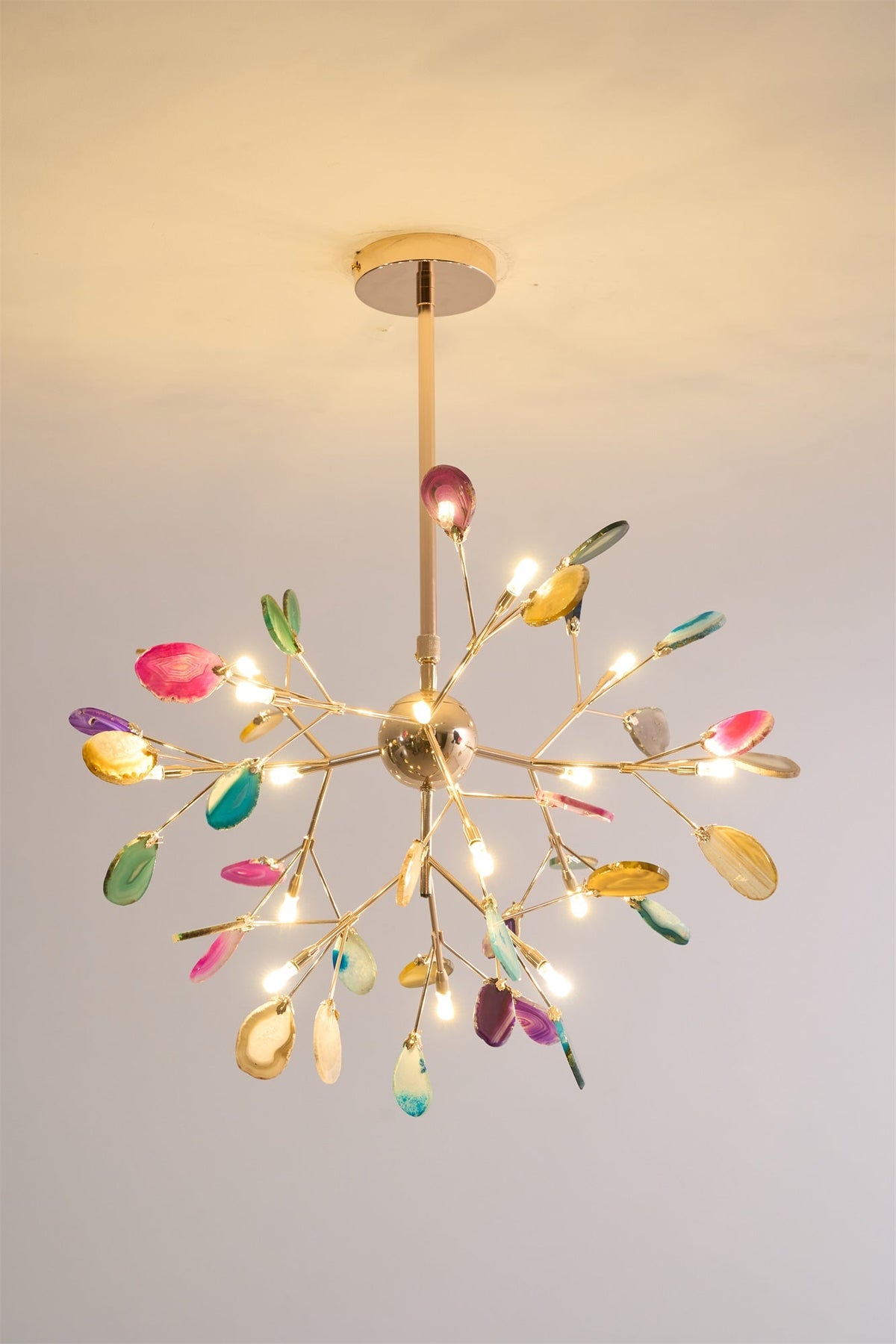 Lampadario in Agata Flake
