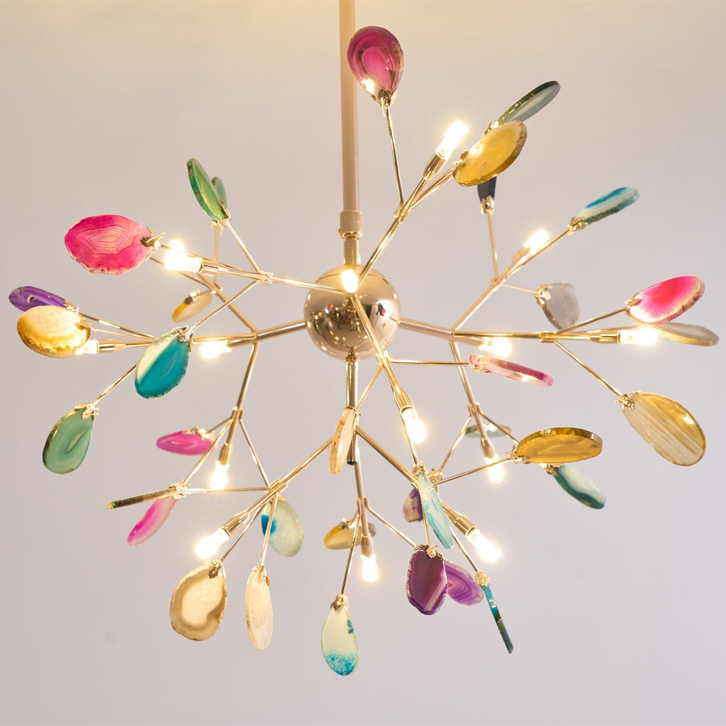 Lampadario in Agata Flake