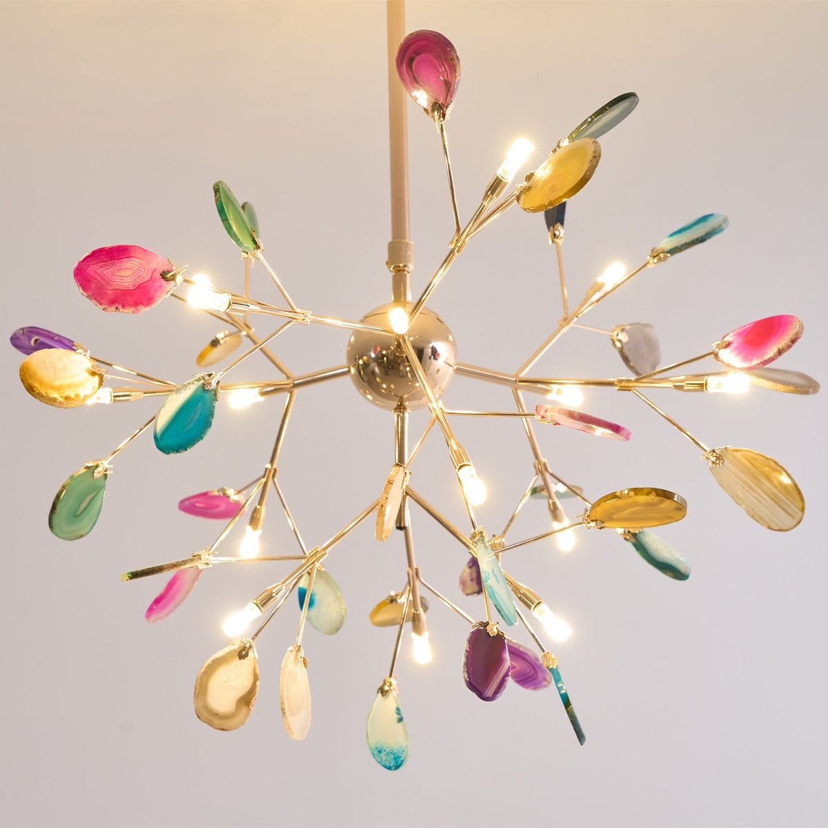 Lampadario in Agata Flake