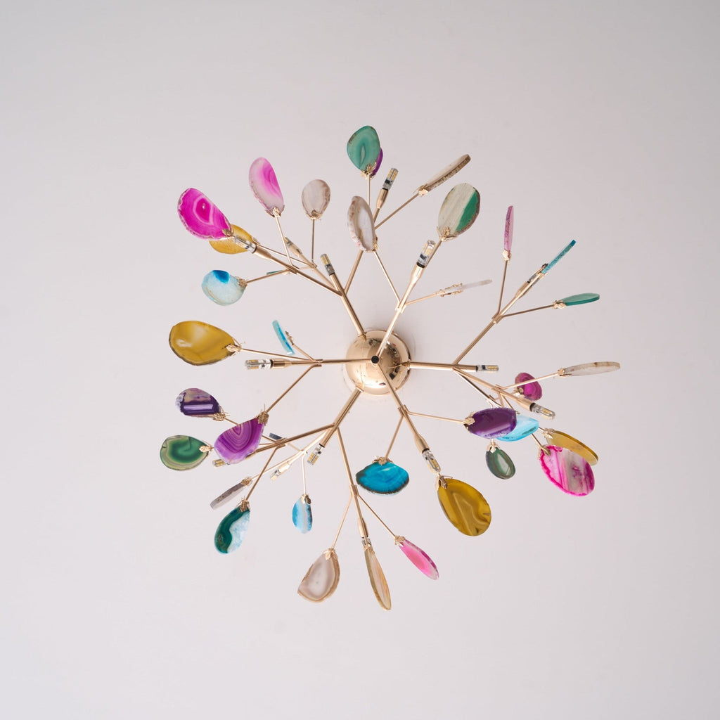 Lampadario in Agata Flake