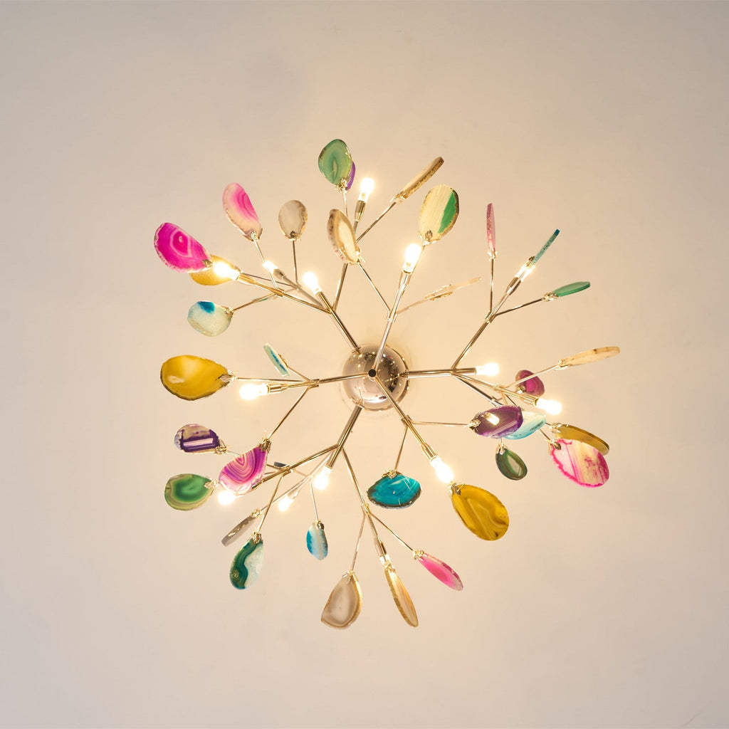 Lampadario in Agata Flake
