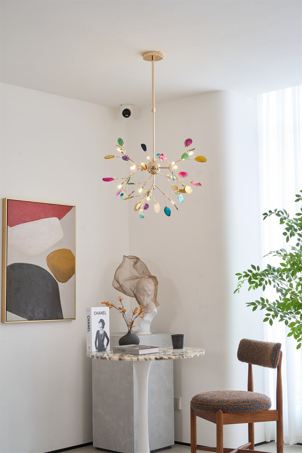 Lampadario in Agata Flake