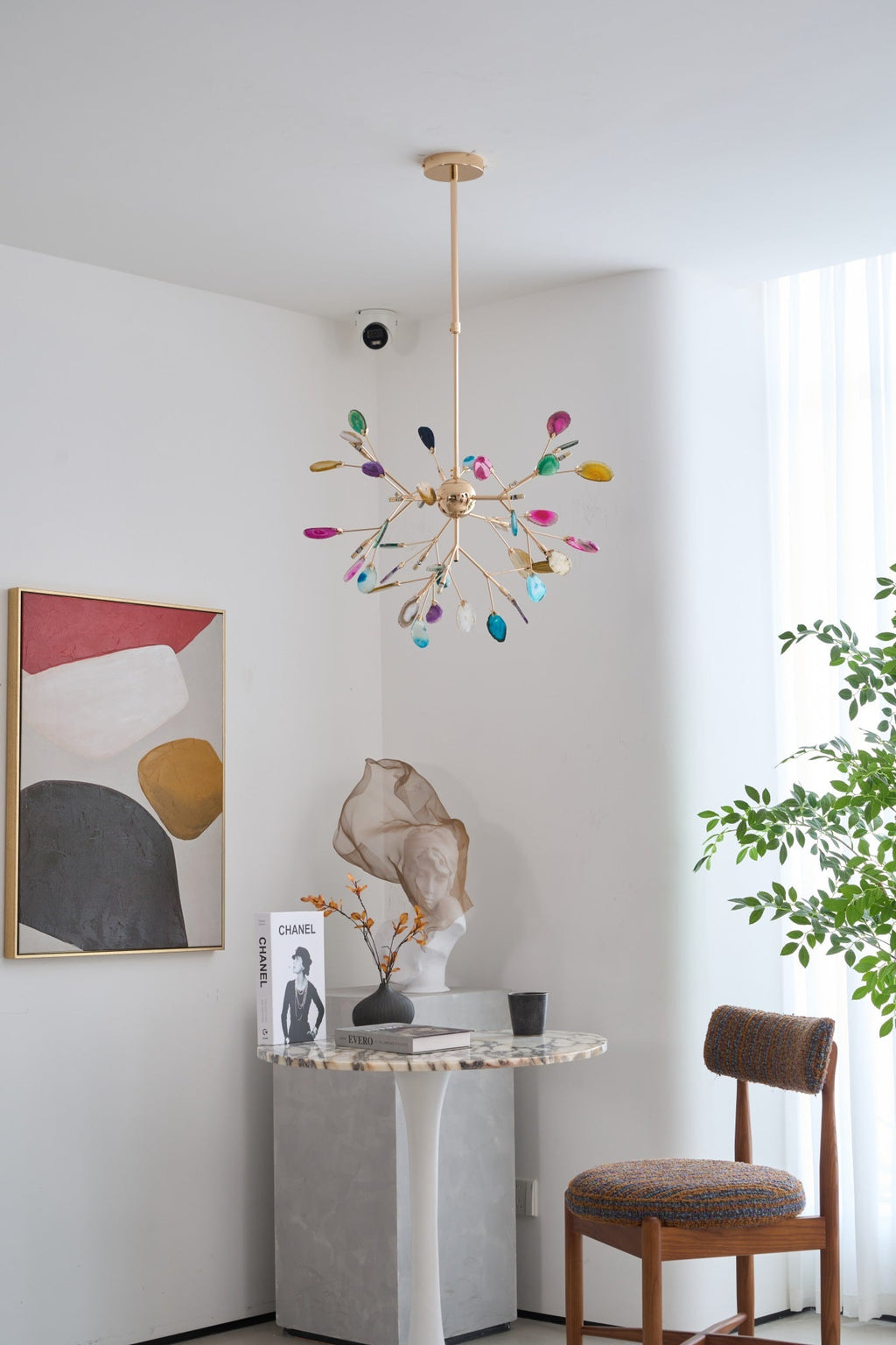 Lampadario in Agata Flake