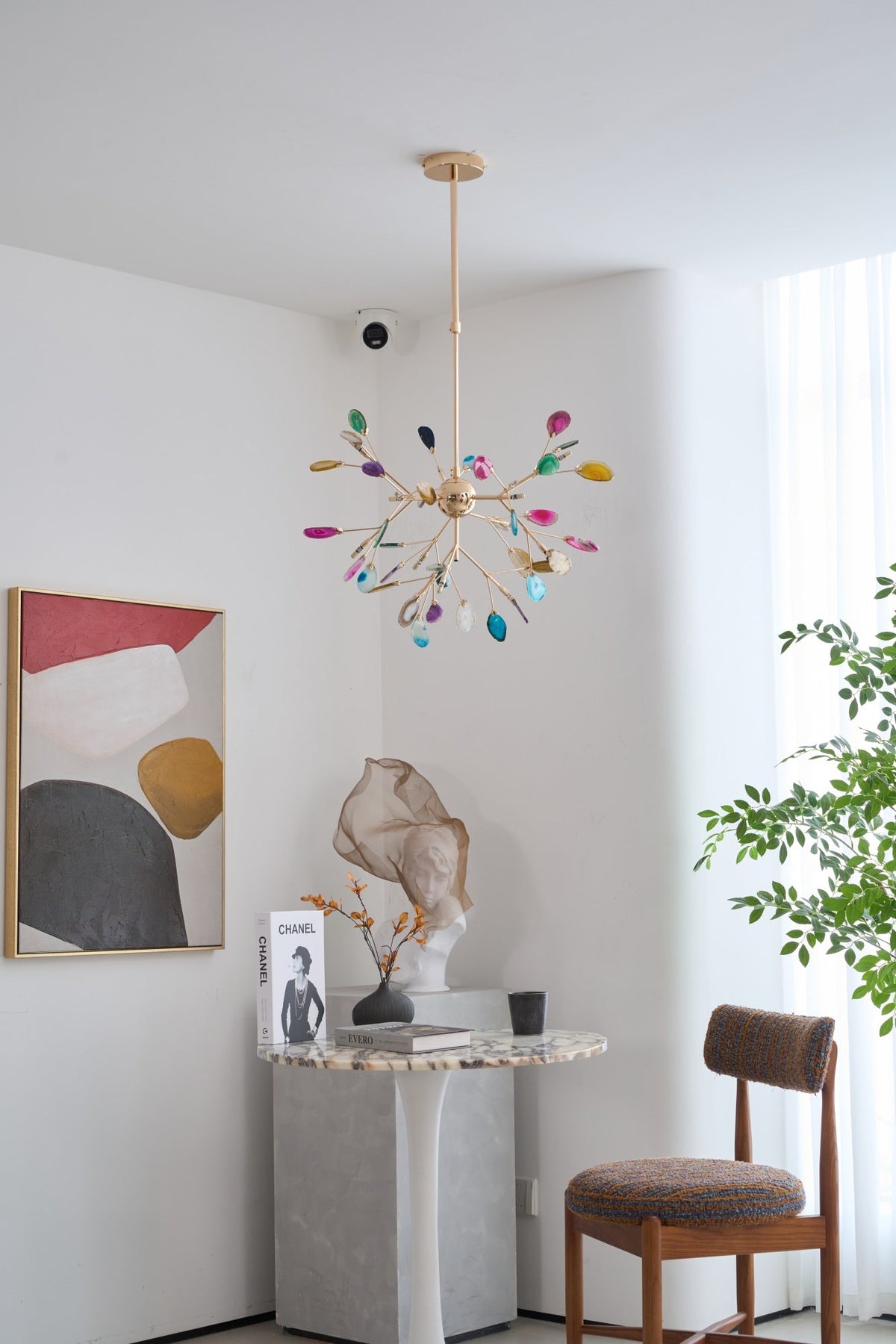 Lampadario in Agata Flake