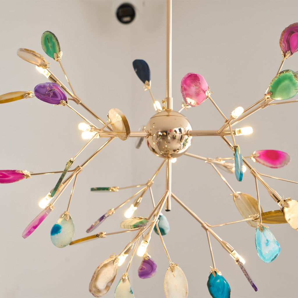 Lampadario in Agata Flake