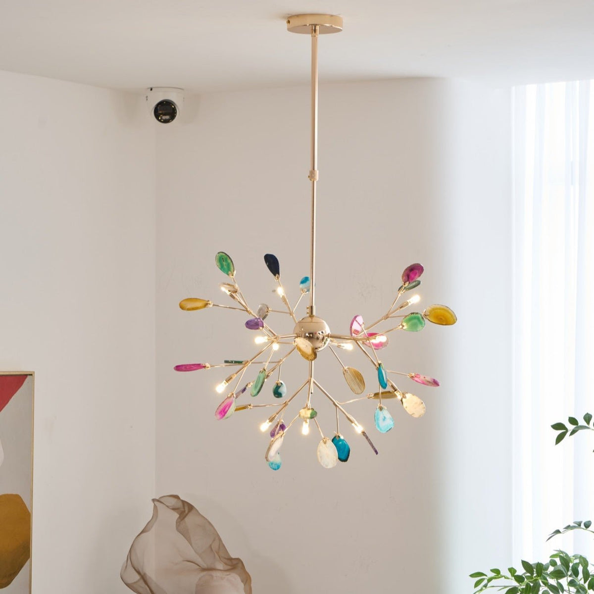 Lampadario in Agata Flake