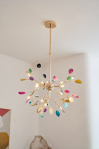 Lampadario in Agata Flake