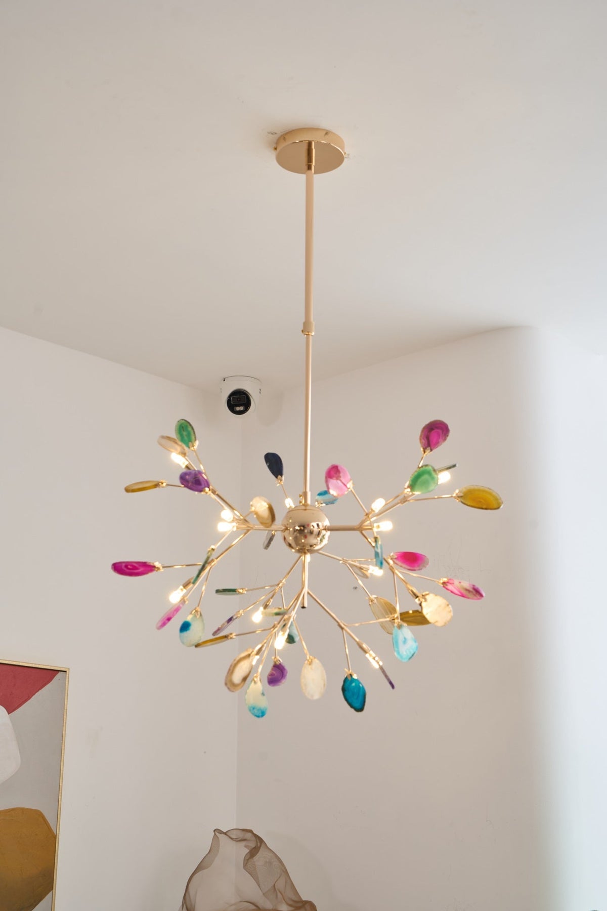 Lampadario in Agata Flake