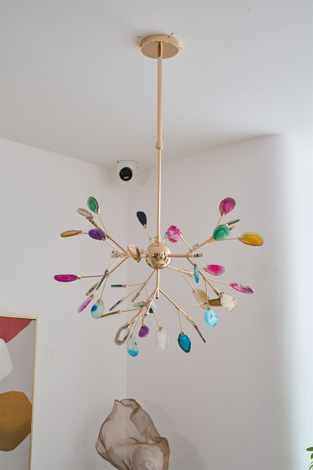 Lampadario in Agata Flake
