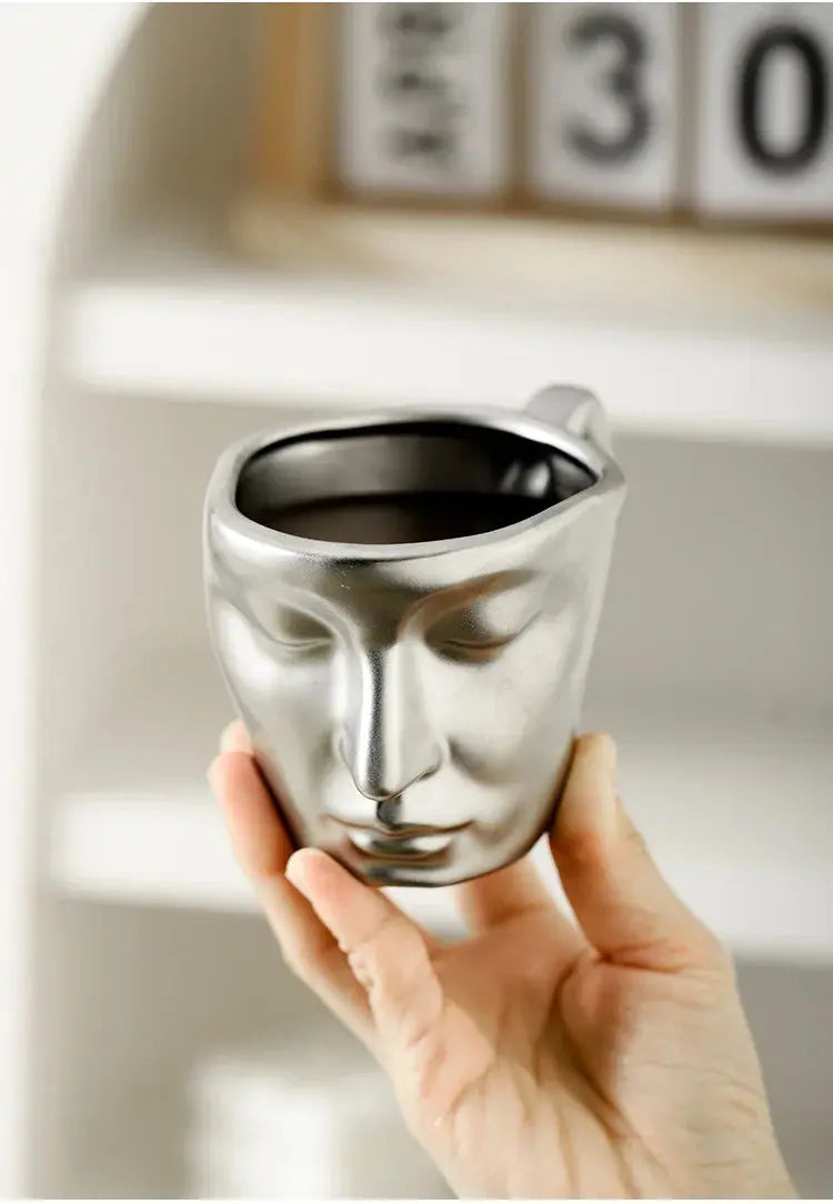 EternalLove™ - Set di Tazze da Caffè e Piattini in Ceramica con Bacio