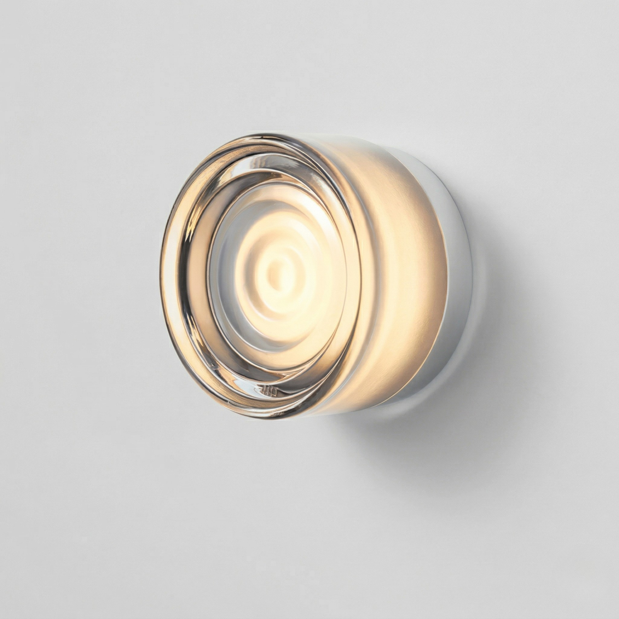 Applique LED da Parete Rotonda in Vetro Lampada Moderna per Camera e Soggiorno