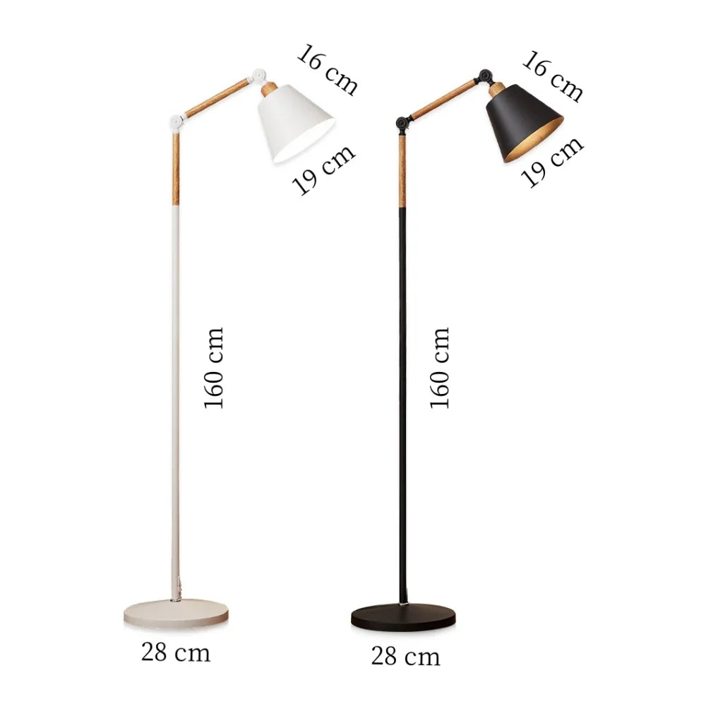 Lampada da Terra Nordic – Design Minimalista con Testa della Lampada Regolabile
