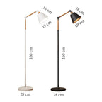 Lampada da Terra Nordic – Design Minimalista con Testa della Lampada Regolabile